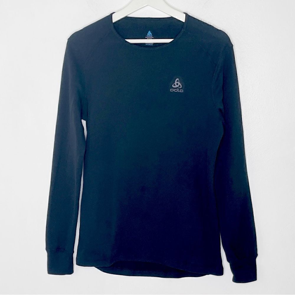 Odlo Evolution Warm Long Sleeve Crew Top  in black - L